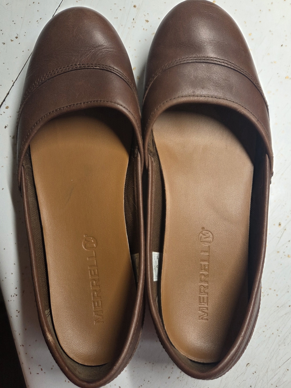 Merrell Women's Brown Slip-On Comfort Flats